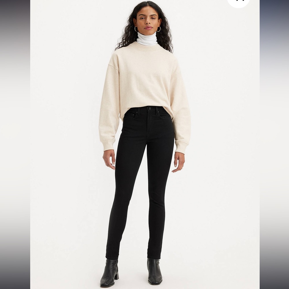 Levi’s high rise skinny jeans black size 26